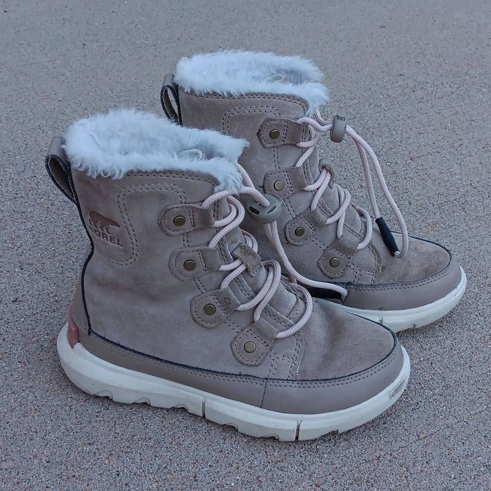 Sorel Explorer II Joan Suede Leather Kids Boots